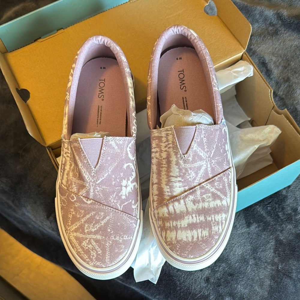 TOMS Pink Slip-On Shoes